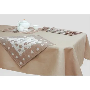 ubrus Snový svět Čas přírody - lněný ubrus