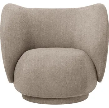 Křeslo Ferm Living Lounge chair Rico bouclé, sand