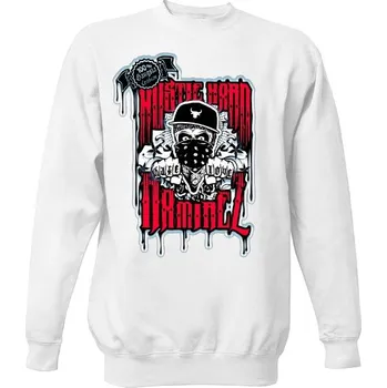 Pánská mikina Mikina bez kapuce Unisex s potiskem Hustle Hard Ramirez pánská mikina bez kapuce pánské