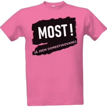 Tričko s potiskem JÁ JSEM DOMESTIKOVANEJ - MOST! pánské
