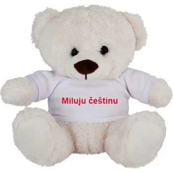 plyšák Nosorožec s potiskem Miluju češtinu (plyšová hračka)