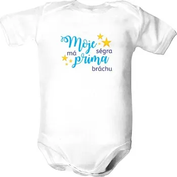 Kojenecký body Dětské body s potiskem Prima brácha 2 dětské