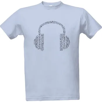 Pánská móda Tričko s potiskem Tričko sluchátka pánské