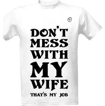 Pánská móda Tričko s potiskem my wife pánské