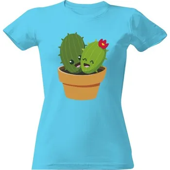 Dámské tričko Tričko s potiskem Kaktus dvojčata dámské
