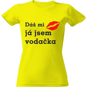 Dámské tričko Tričko s potiskem Dáš mi pusu já jsem vodačka dámské