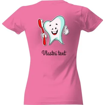 Dámské tričko Tričko s potiskem Zubař zubařka na zádech dámské