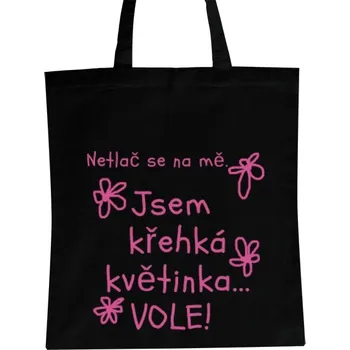 Nákupní taška Nákupní taška unisex s potiskem křehká květinka