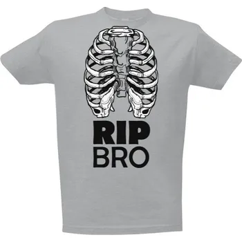 Pánské tričko Tričko s potiskem Hrudní koš s nápisem RIP bro pánské