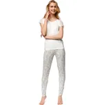 Esotiq Esotig 37371 dámské pyžamo dlouhé Barva: šedá, Velikost: S