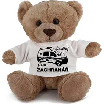 plyšák Nosorožec s potiskem Plyšák záchranář-sanitka
