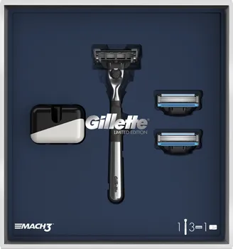 Kosmetická sada Gillette Mach3 Chrome Set Dárková sada pro muže