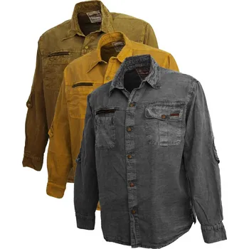 australská košile Broome shirt velikost: 3XL, Barva: šedá