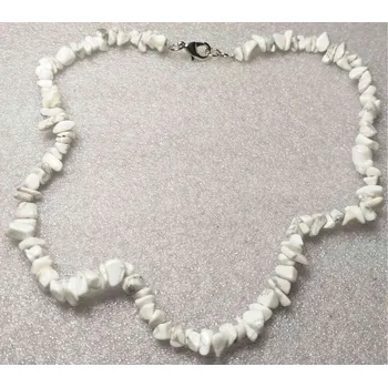 Náhrdelník Magieprirody.cz Náhrdelník Magnezit tromlovaný #19 - z přírodních kamenů