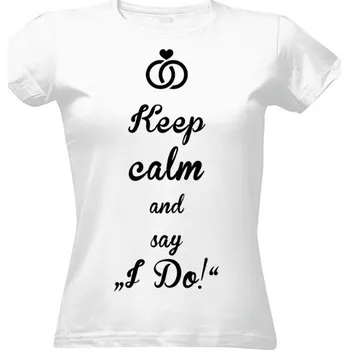 Dámské tričko Tričko s potiskem Keep calm dámské