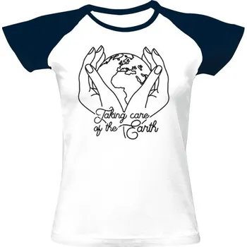 Dámské tričko Tričko s potiskem Taking care of the Earth dámské