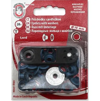 Průchodky s podložkou Ms, 10mm (v.5,5), modré, 20ks