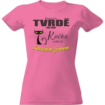 Dámské tričko Tričko s potiskem Luxusní kočka dámské