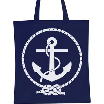 Nákupní taška Nákupní taška unisex s potiskem Kotva bílá