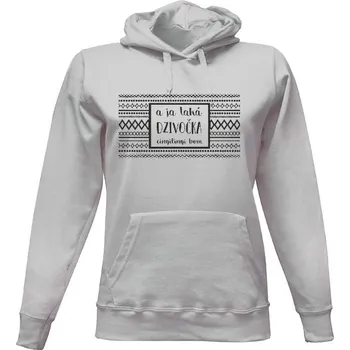 Dámská mikina Dámská mikina s kapucí s potiskem Dzivočka - mikina dámské
