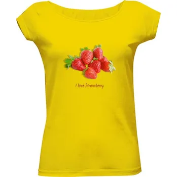 Dámské tričko Tričko s potiskem I love Strawberry dámské