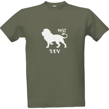 Pánská móda Tričko s potiskem Lev 1957 - b pánské