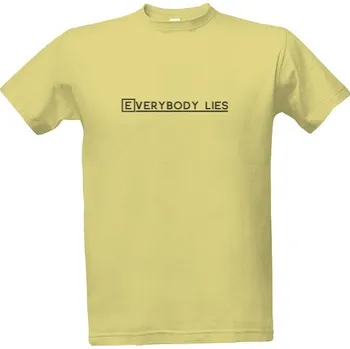 Pánská móda Tričko s potiskem Lies-white pánské