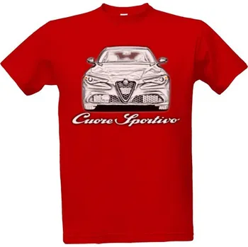 Tričko s potiskem "Cuore Sportivo" pánské