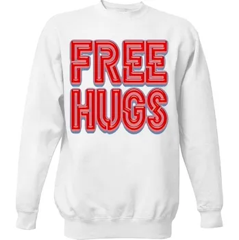 Pánská mikina Mikina bez kapuce Unisex s potiskem Free Hugs Ramirez pánské