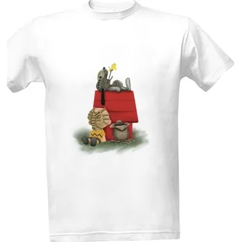 Pánské tričko Tričko s potiskem Snoopy a Alien pánské