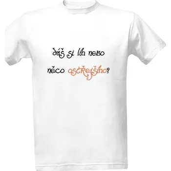 Pánské oblečení Tričko s potiskem Dáš si líh? Světlé pánské