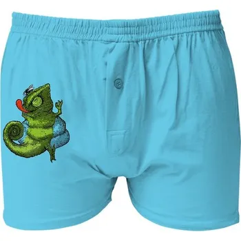 Pánské tričko Boxerky Kariban s potiskem Fat Chameleon pánské