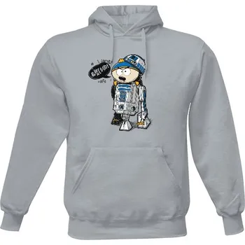 Pánská mikina Pánská mikina s kapucí s potiskem Cartman R2D2 - Mikina pánské
