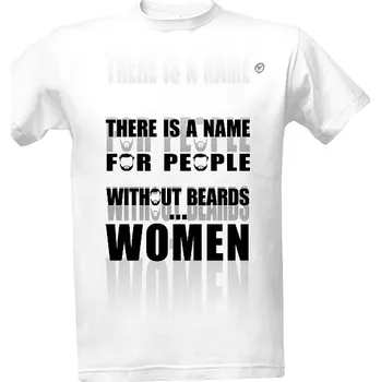 Tričko s potiskem People without beards pánské