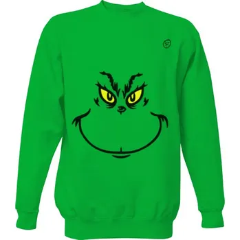Pánská mikina T-shock Mikina bez kapuce Unisex s potiskem Grinch - mikina pánské