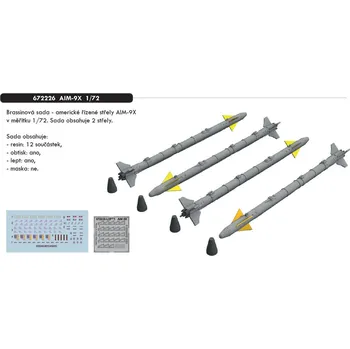 Plastikový model Eduard 1/72 AIM-9X