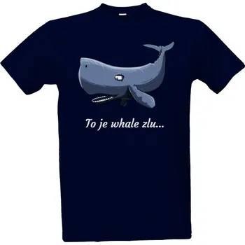 Tričko s potiskem whale pánské