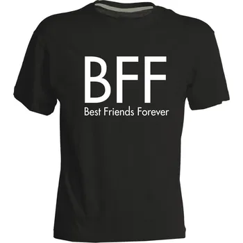 TUKAN AGENCY Dětské tričko Best Friends Forever Barva: Černá, Velikost: XXL 158/164