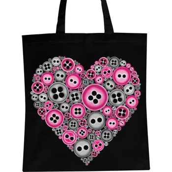 Nákupní taška Nákupní taška unisex s potiskem Růžové knoflíky