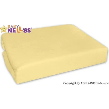 Nepromokavé prostěradlo do postýlky 120x60cm - žluté, krémové, Baby Nellys