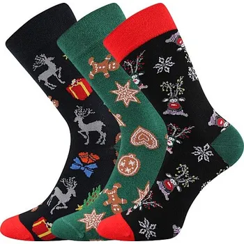 Pánské oblečení DEPATE barevné vánoční ponožky Lonka - VÁNOCE 35-38