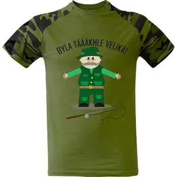 Pánské tričko Tričko s potiskem dědeček rybář pánské