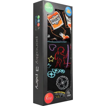 Pánské oblečení DEBOX barevné vánoční ponožky VoXX - WHISKY 39-42