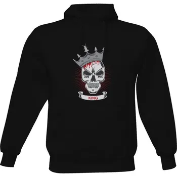 Pánská mikina Pánská mikina s kapucí s potiskem Mikina King pánské