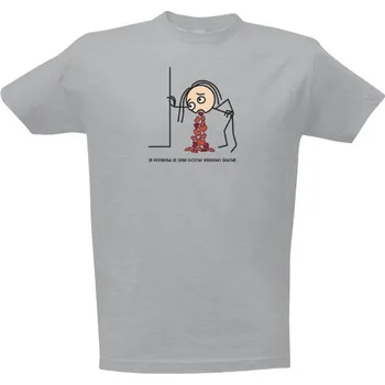 Pánská móda Tričko s potiskem zvracení citů pánské