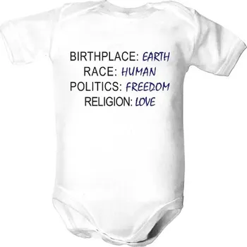 Kojenecký body Dětské body s potiskem Mimi ID dětské