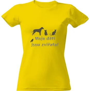 Dámské tričko Tričko s potiskem Moje děti jsou zvířata II dámské