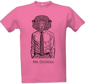 Pánská móda Tričko s potiskem Mr. Ovčáček pánské