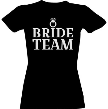 Dámské tričko Tričko s potiskem bride team dámské