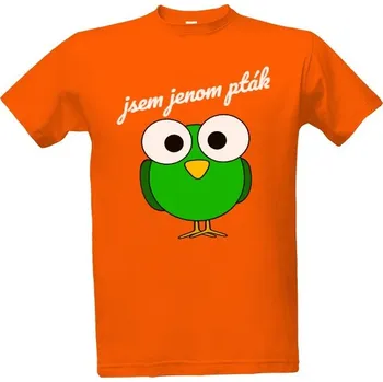 Tričko s potiskem jsem jenom pták pánské